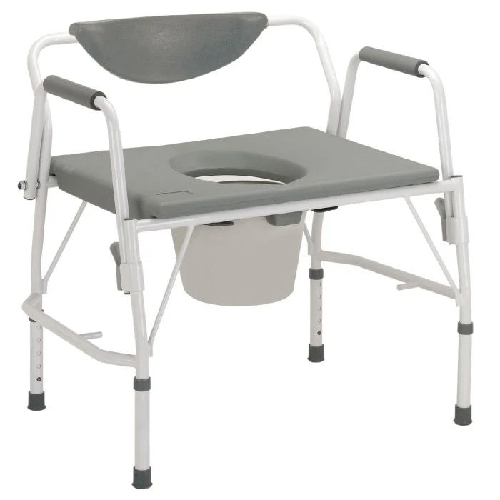 Drive Bariatric Drop-Arm Commode 3 Drive Bariatric Drop-Arm Commode