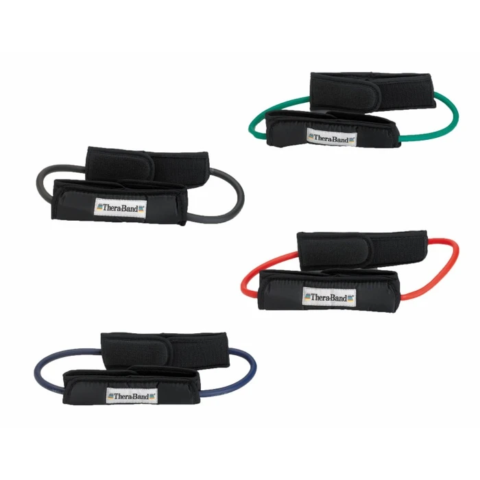 THERABAND Professional Resistance Tubing Loop With Padded Cuffs 3 THERABAND Professional Resistance Tubing Loop With Padded Cuffs